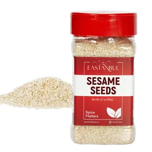 Eastanbul Sesame Seeds, Hulled White Sesame Seeds, Hummus, Tahini, 6.7oz