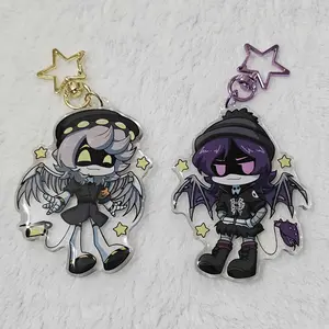 N and Uzi Chibi Keychain, Murder Drones Acrylic Keychains, Cute, Durable, And Perfect For Bags, Keys, Or Gifts. Great For Daily Use Or As Thoughtful Little Gifts For Your Friends And Yourself.