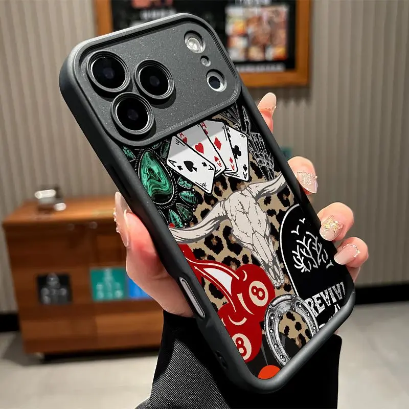Compatible with iPhone 17 Pro Max 16 Plus 15 14 13 12 11 Air E Western Charm Collage Rugged Durable shockproof Anti-Scratch soft Silicone case