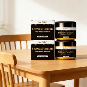 2-Pack Beeswax Furniture Care Polish (40g*2), Wood Furniture Renovation, Cleaning Polishing Gloss, Removes Wax Buildup and Stubborn Stains,Maintenance And Care Agent