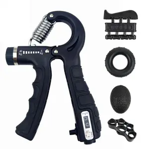 Grip Strength Trainer Hand Grip Exerciser Adjustable 5-60kg Resistance Forearm Strengthener for Muscle Building Injury Recovery Fitness Home Gym Athletes stress carpal