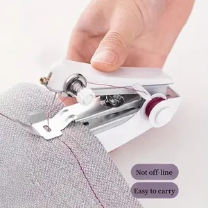 Portable Handheld Sewing Machine Set, Includes Mini Portable Sewing Machine & 2 Free Gifts, Home Easy DIY Stitching, Random Color, Sewing Supplies Crafts