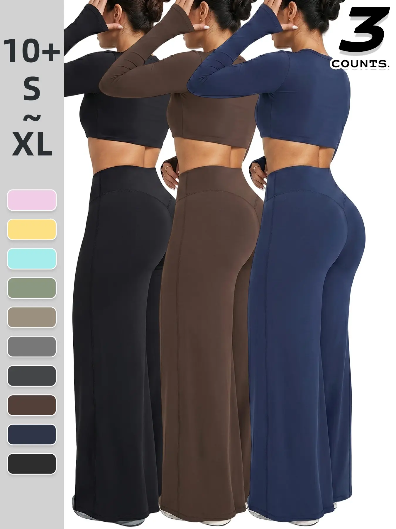 Women's Outdoor Sporty Casual High Waisted Sportswear Yoga Long Pants, Comfortable Breathable Loose Fit, Ideal for Work, Daily Outing, Sports, Yoga