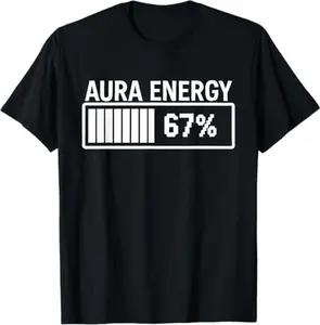 67 Funny Meme T-Shirt - Gen Alpha Slang Aura Energy Viral Design, Soft Cotton Short Sleeve Tee for Teens & Kids, Trendy Internet Humor Top