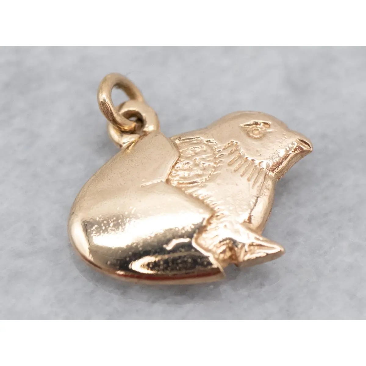 Hatching Chick Gold Charm