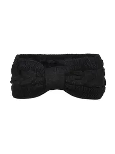 1pc Women's autumn and winter plush knitting hair band headband, bow Fried Dough Twists headband autumn and winter sports warm ear protection headband autumn and winter travel essential, New Year gift, daily leisure versatile Soft Headband