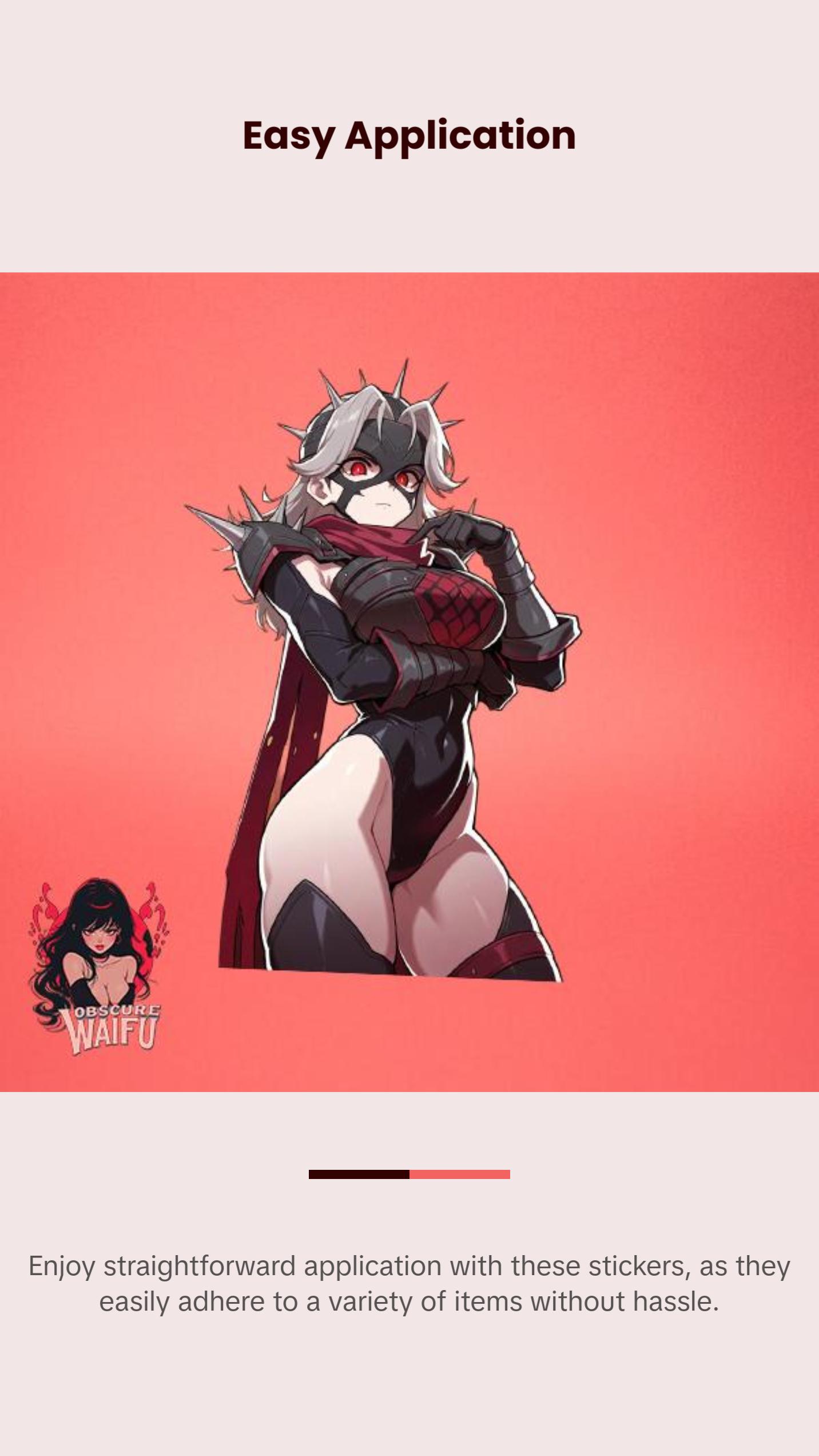 Invisible Woman (MALICE OUTFIT) - Marvelll Rivals Waifu Decal Sticker 4 Pack