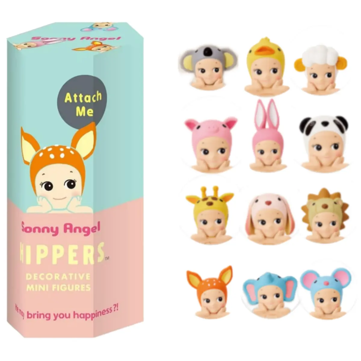 Sonny Angel HIPPERS - Original Mini Figure/Limited Edition Animal Series Blind Box Random Cute Collectible Figurines Gift for Kids Birthday