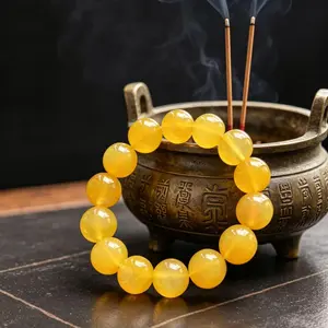 The Golden Gang Pure Calm Bracelet Taoist Metal Element Beads for Clarity Focus Purification Celestial Tiangang Energy Unshakable Calm