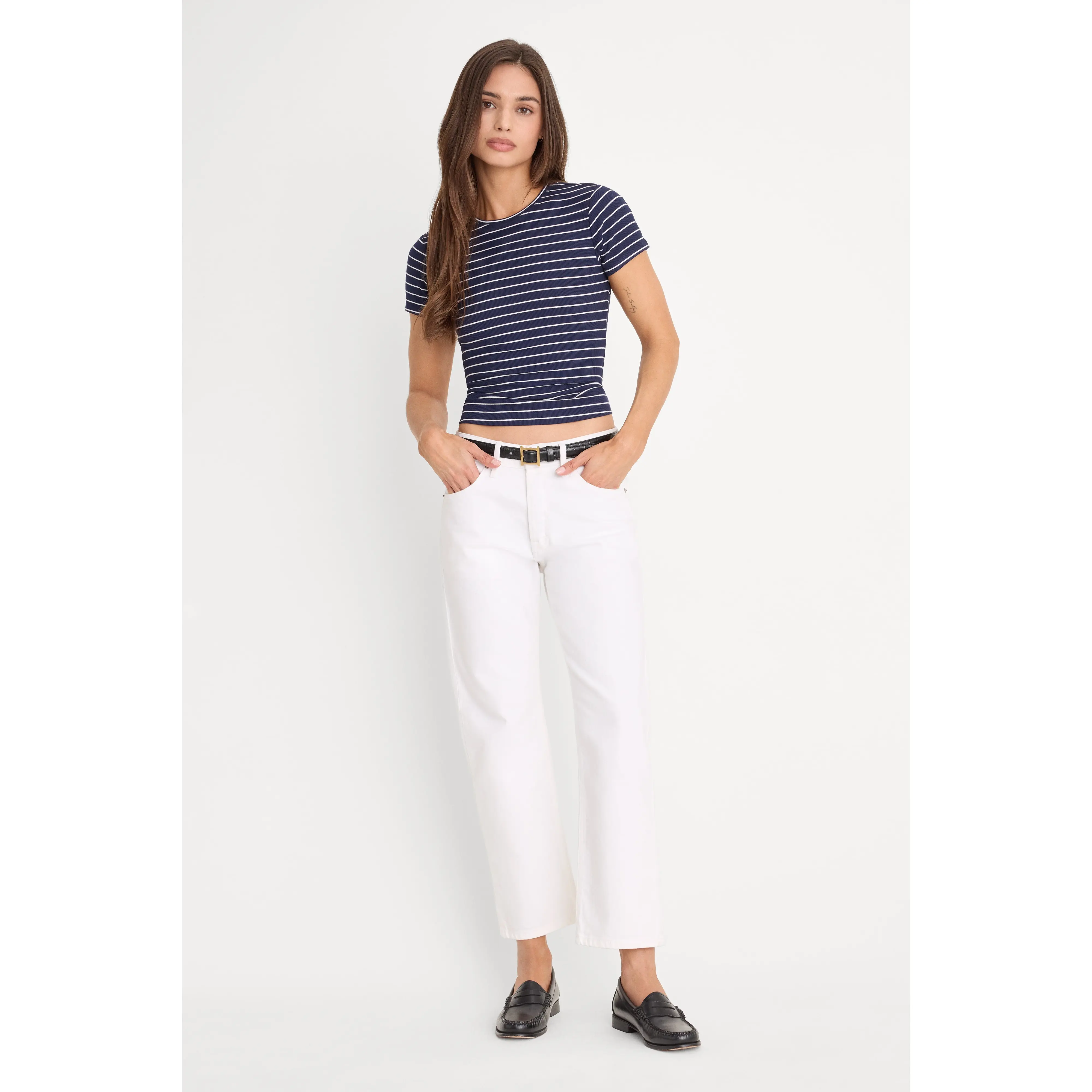 VINTAGE STRAIGHT ANKLE | WHITE001