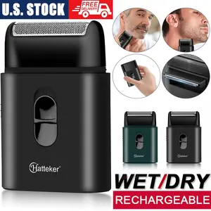 Christmas/ New Year gifts，Electric Foil Shavers for Men Waterproof Comfort Shaver Razor With Pop-UP Trimmer Mini Electric Facial Care Beard Trimmer, Gifts for Men, Cordless USB Travel Razor Maquinilla de afeitar eléctrica