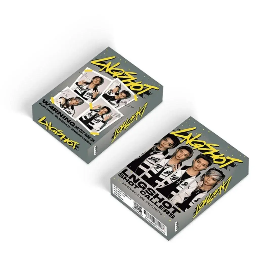 55PCS Kpop Hot Boy Group LNGSHOT HD Lomo Cards OHYUL LOUIS RYUL WOOJIN High Quality Laser Collect Photocard Self Made Small Card