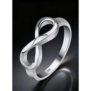 925 Sterling Silver Infinity Knot Ring | Elegant Minimalist Statement Jewelry | Perfect Gift for Her
