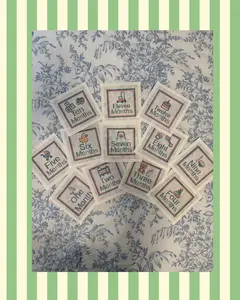 Baby Milestone 12-Month Needlepoint Canvases