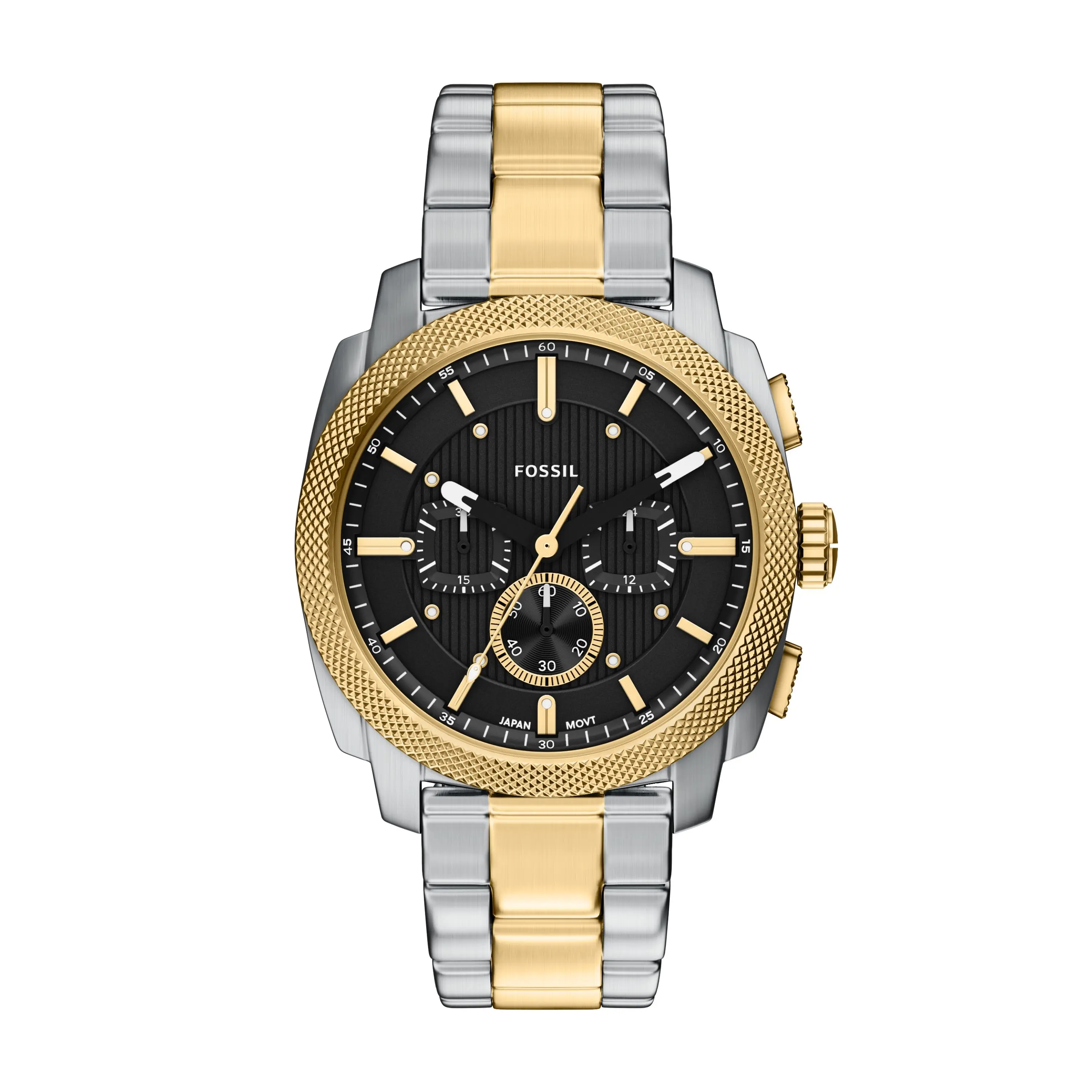 Fossil Men's Machine 44mm Chronograph Two-Tone Stainless Steel Watch