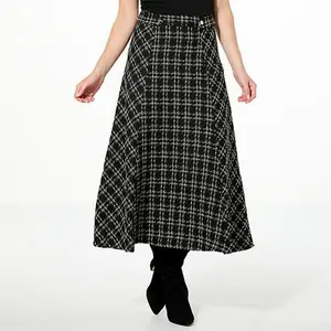 C. Wonder C Wonder Tweed A-Line Midi Skirt