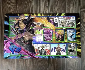 Onne Piiece Zoro x Sanji Playmat and Mouse Pad TCG Anime Mousepad Accessories, Gifts for Gamers