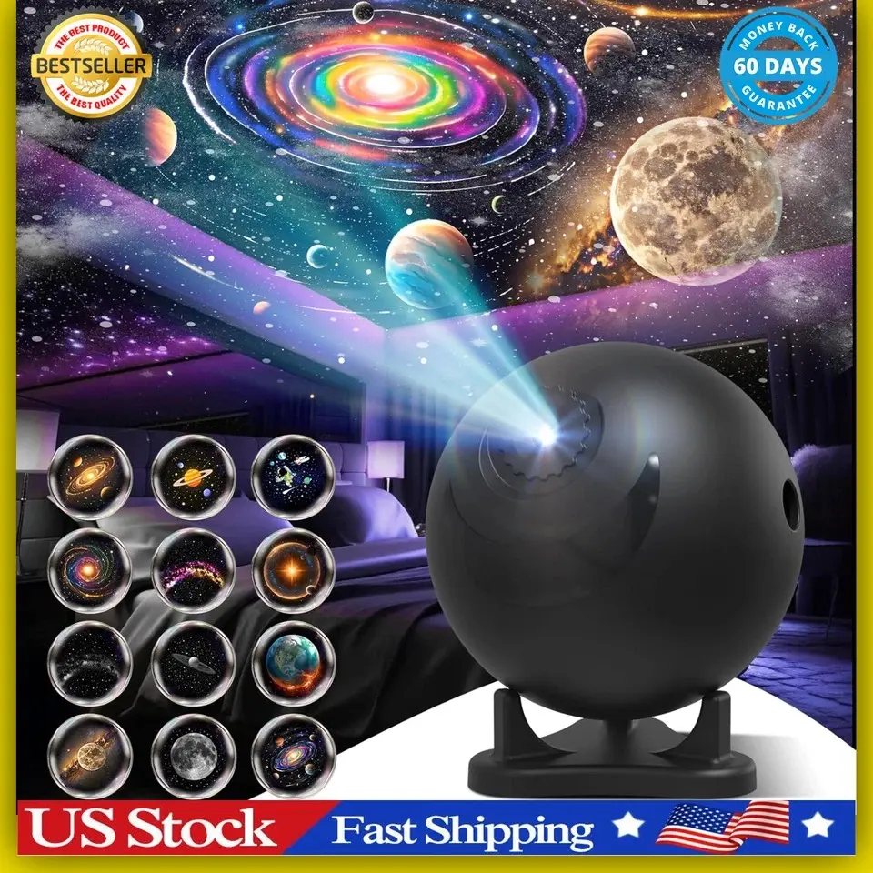 13-in-1 Galaxy Planetarium Projector, Starry Night Nebula Light, Home Ambiance Electronics Projector Lamp