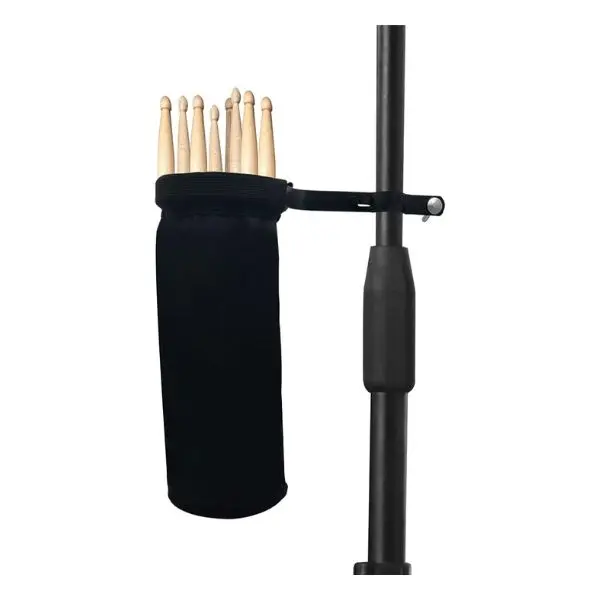 Halloween Fall Gift Drumstick Container Bag, Drum Stick Holder Drumstick Nylon Bag for Drum Set Clamp on Stick Holder Bag Container(black)