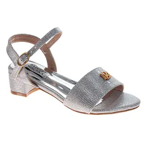 Badgley Mischka Girls' Formal Rhinestone Ankle Strap Dress Sandals (Little Kids/Big Kids, 10-11 Years)