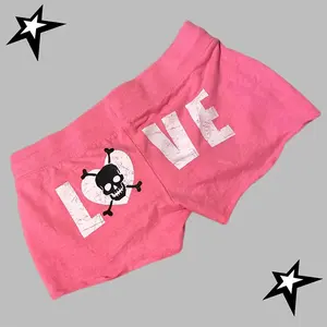 2000s clothesY2K Shorts Harajuku Leopard Print Women Rock Gothic Retro Pants Hip Hop Streetwear Spice Girls Hot pants Punk Sexy Trousers