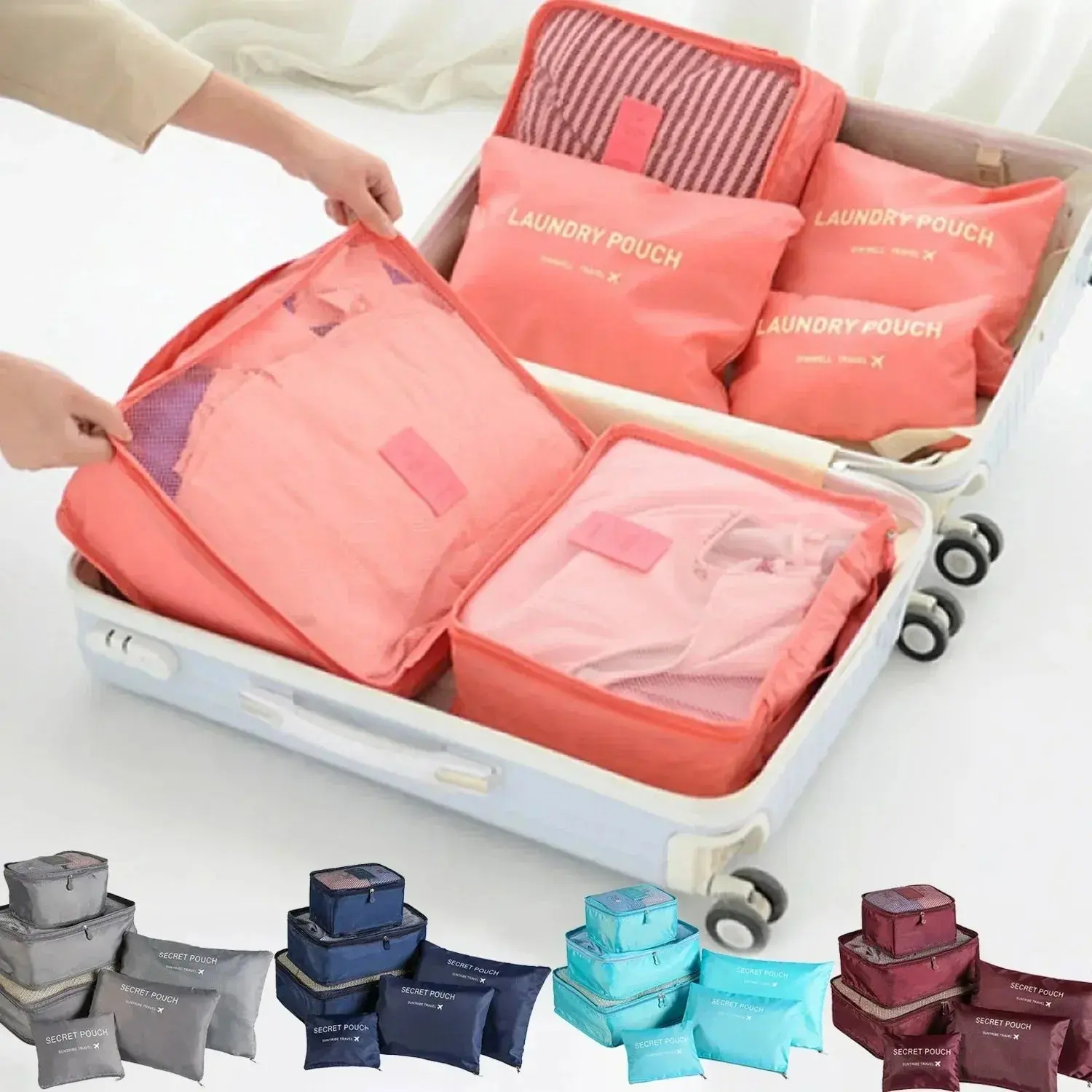 CarryLoft 6-Piece Travel Packing Cube Set
