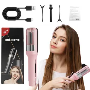Gifts-Summervibes-Electric hair clipper, for removing split ends. Rechargeable multifunctional hair trimmer, portable automatic hair clipper, home-use electric razor for split ends, built-in lithium battery.
