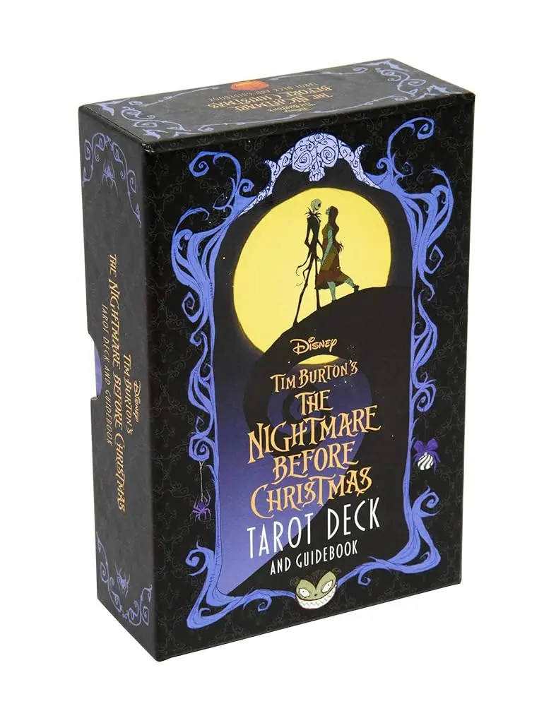 The Nightmare Before Christmas 78-Card Halloween Illustrated Tarot Deck with Guidebook & Spooky Charm for Easy Readings, Perfect Gift for Horoscopes & Lifestyle Hobbies Enthusiasts