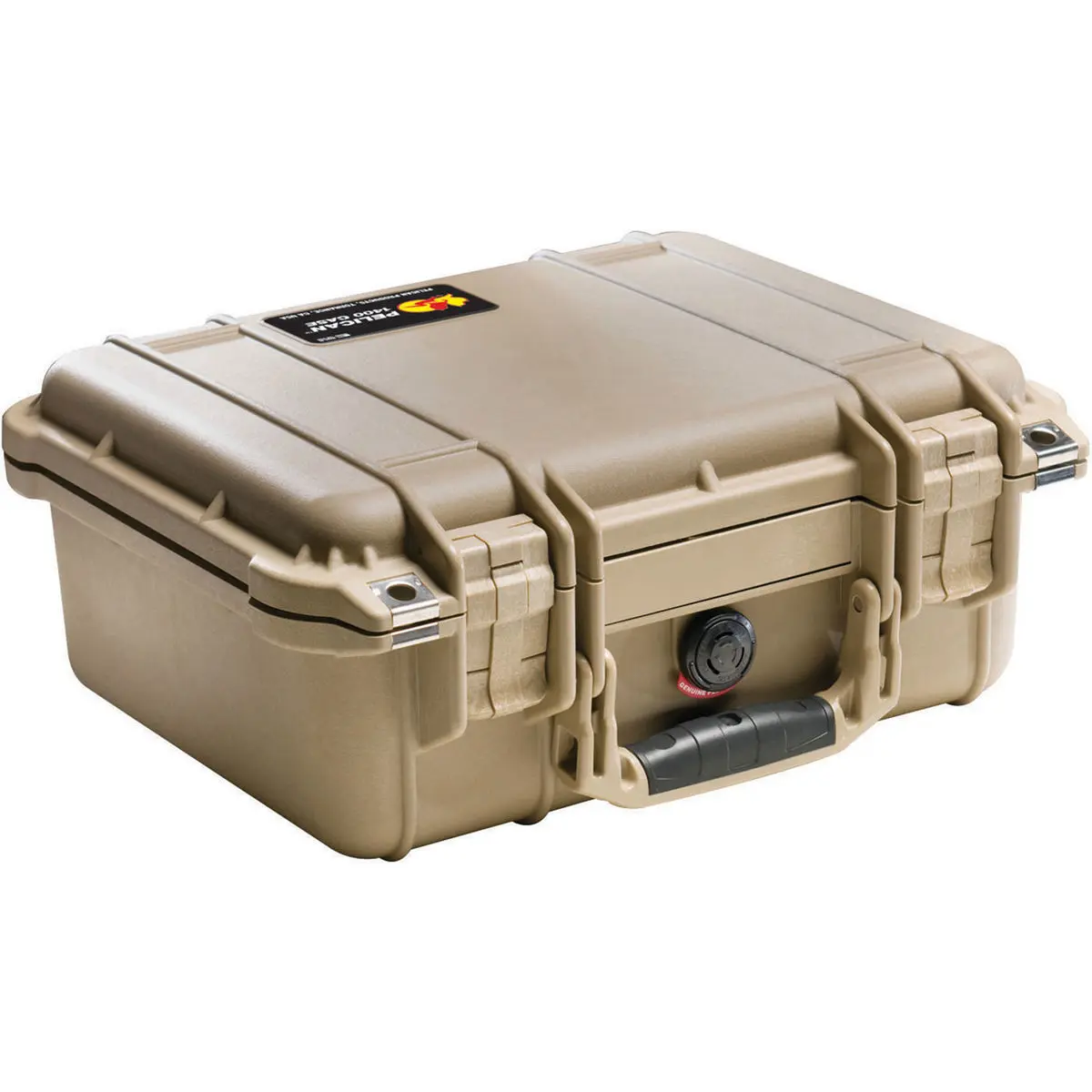 Pelican 1400 Watertight Hard Case with Foam Insert - Desert Tan