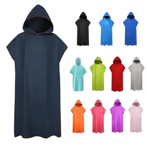 Microfiber Hooded Towel Men Women for Swim Beach Travel Quick Dry Changing Robe Cape Bath Towel Bathrobe Surf Poncho Sauna Play Shower Towels