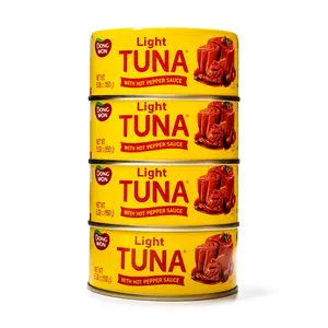 Dongwon Canned Light Tuna with Hot Pepper Sauce 4pk Dongwon Canned Light Tuna with Hot Pepper Sauce 4pk