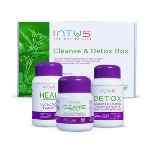 Intus Clean & Balance Box - Edible Detox Supplement with Natural Vitamins | Ayurvedic Healthcare for Digestive Health, Skin Vitality & Balance