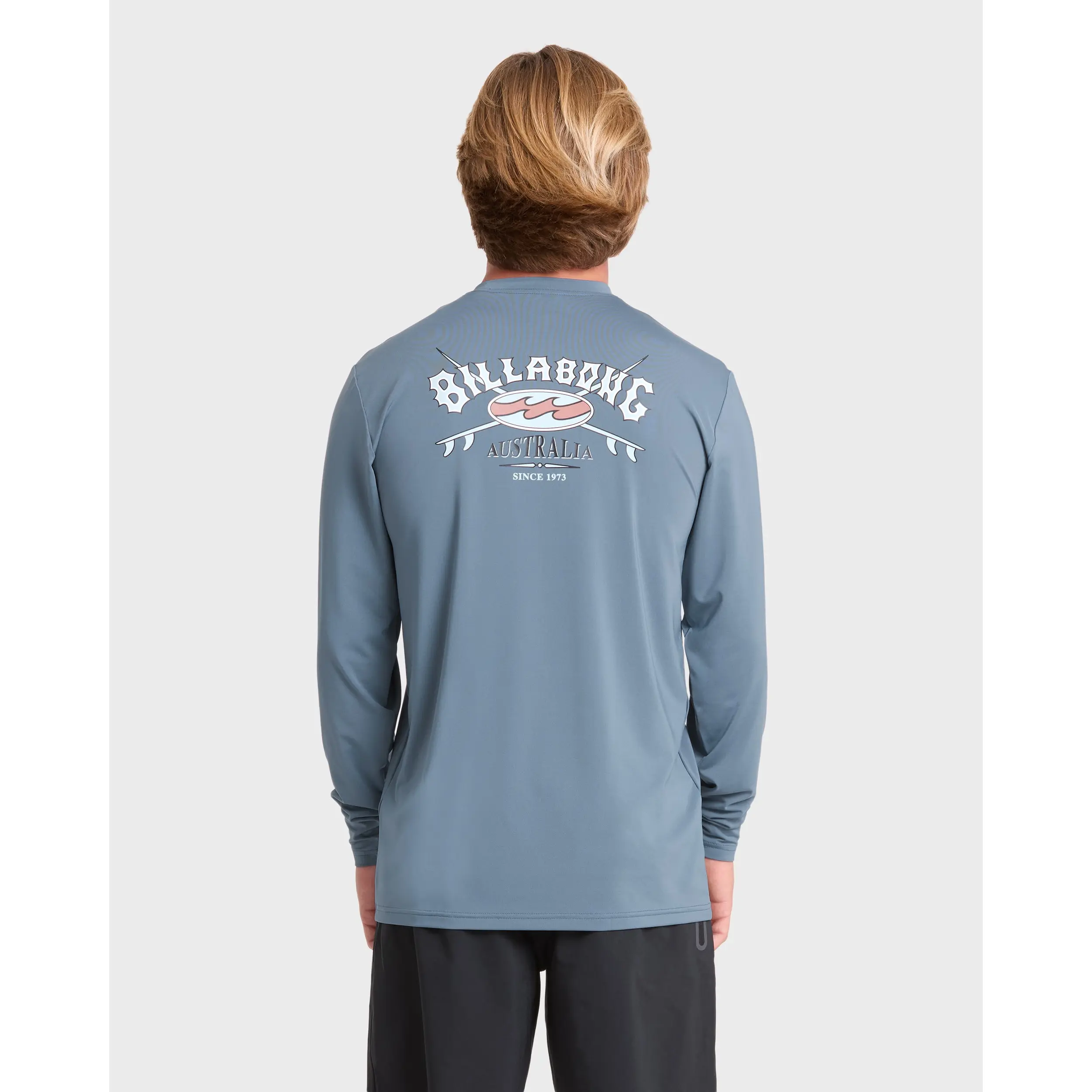 Crossboards UPF 50 Long Sleeve Surf Tee - China Blue