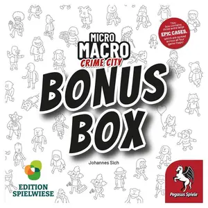 Pegasus Spiele PES59065E Micro Macro Crime City Bonus Box, Game, Bonus Cards
