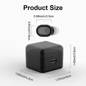 Hearing Aid Earphone with USB Charging, Hidden Ear Sound Amplifier, Discreet for Theater and Meetings, Ideal for Scenarios