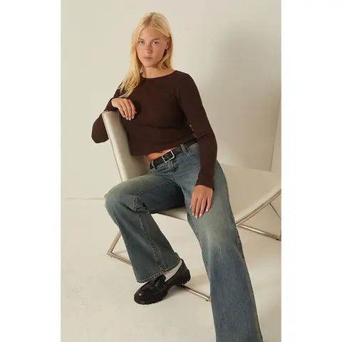 Your Favorite Women's Waffle Knit Long Sleeve Top