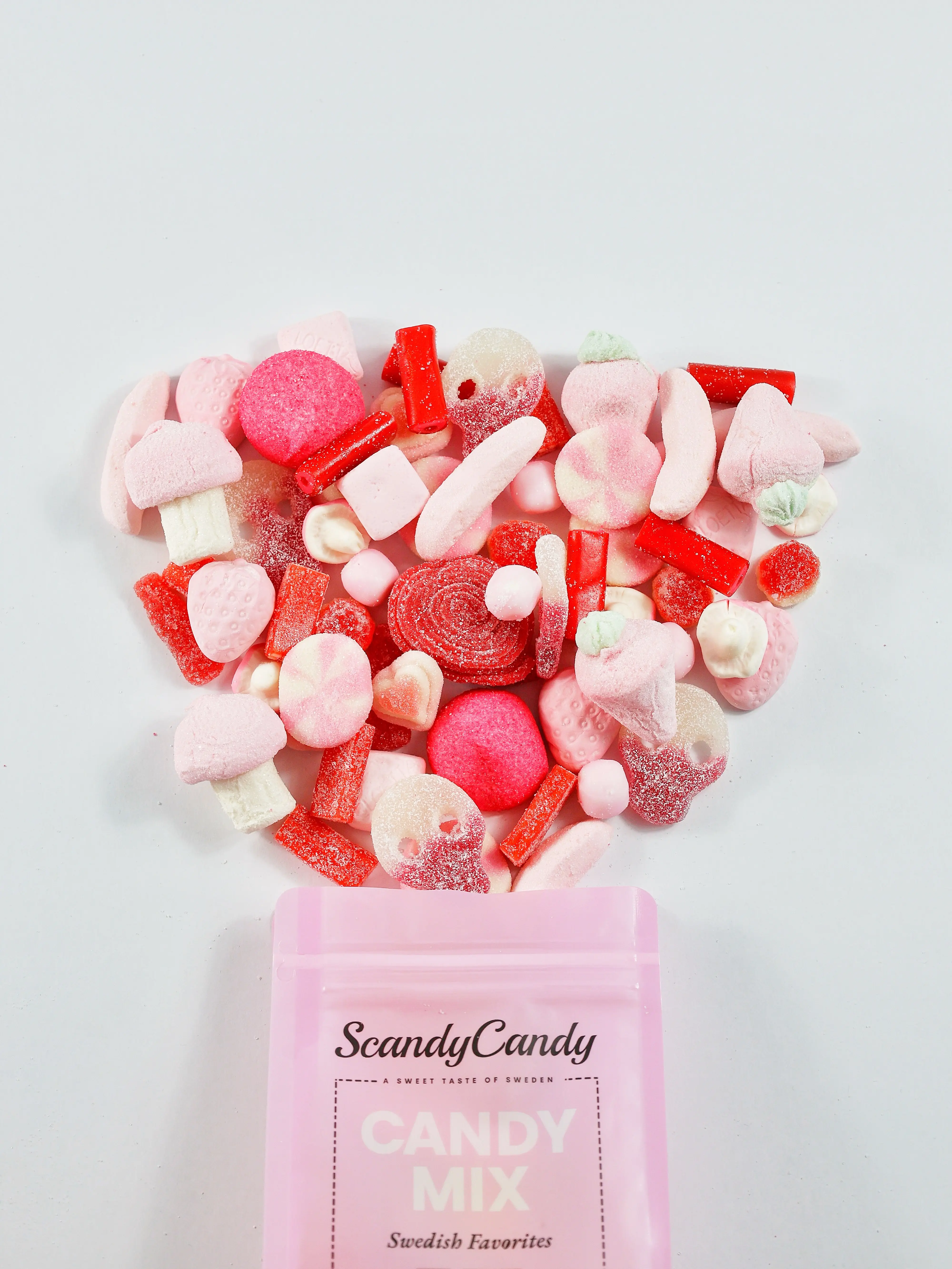 1lb Pink Mix - ScandyCandy Sweet & Sour Swedish Candy Mix