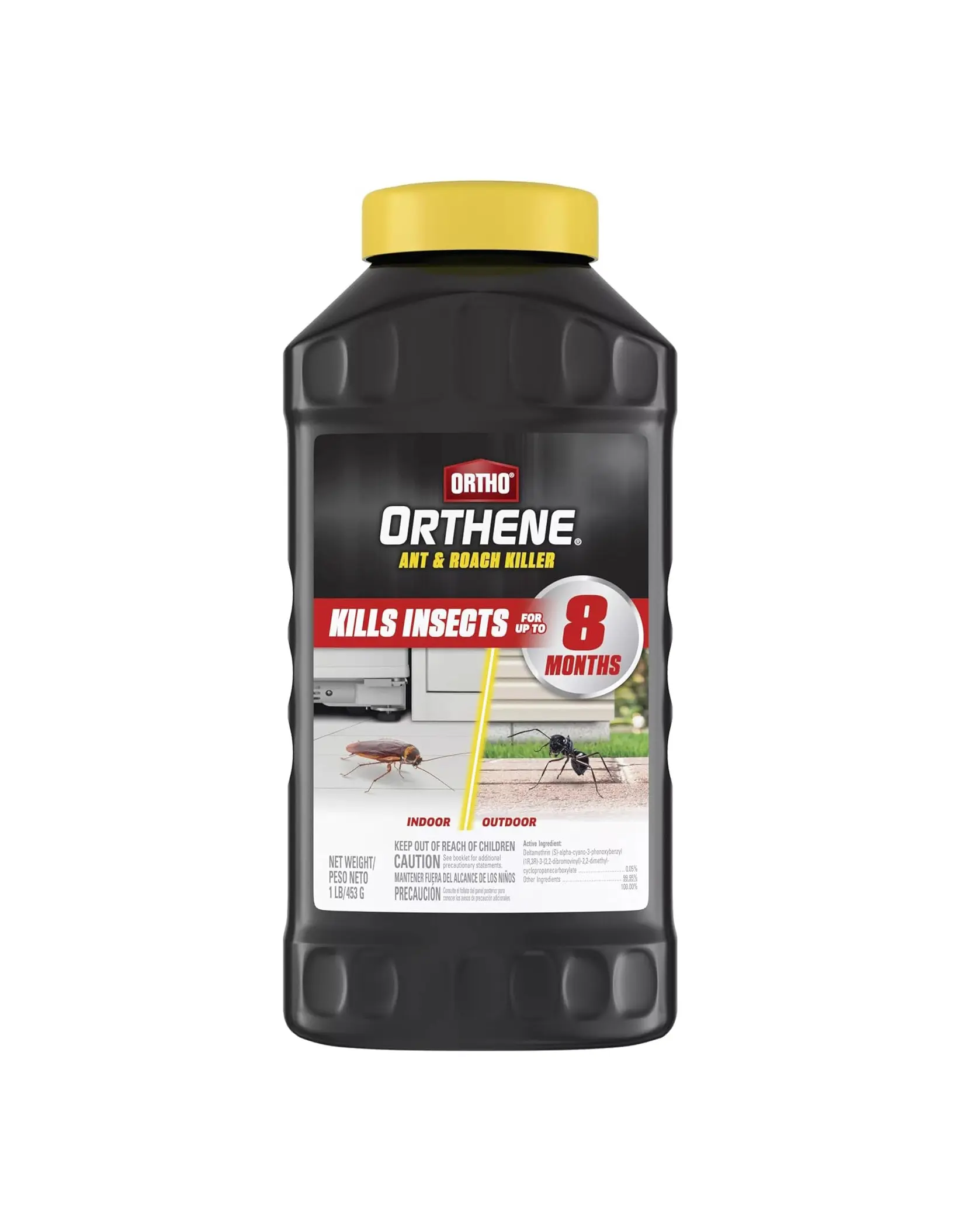 Ortho Orthene Ant & Roach Killer, 1 lb, Ready-to-Use Insect Dust for 8 Months Control, Indoor & Outdoor Use, Odorless Pest Control