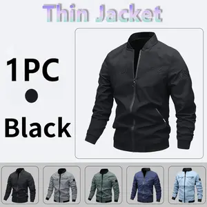 Men’s high-end letter embroidery aviator jacket—casual zip-up functional outerwear available in multiple colors for spring, autumn, and winter; a stylish choice suitable for everyday wear, home, outdoor activities, and work.