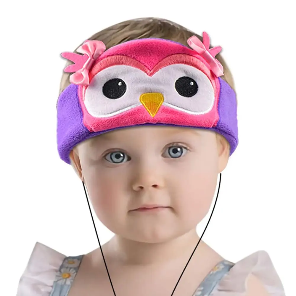 Contixo H1 Wired Kids Audio Headphones - 85dB Volume Limiting, Adjustable Speakers, Soft Fleece Headband, Owl Design for Home, Travel, MP3 & Cord-Connected Devices