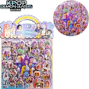 2PCS KPop Hunters Anime Laser Cut Stickers Tiger Rumi Mira Zoey Fan Gift Decoration