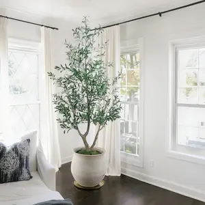 5/6/7FT Realistic Artificial Olive Tree – Lush Branches & Leaves, Perfect for Home & Office Décor House Plants Decor Decorative