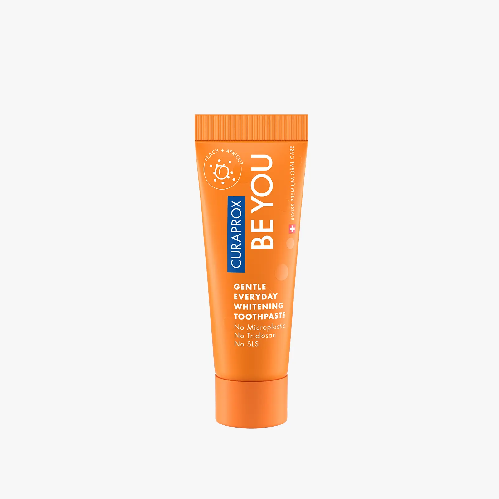 CURAPROX Be You Daily Toothpaste Peach Apricot 10ml 3-Pack Gentle Whitening with Menthol Pearls & Natural Enzymes Oral Health