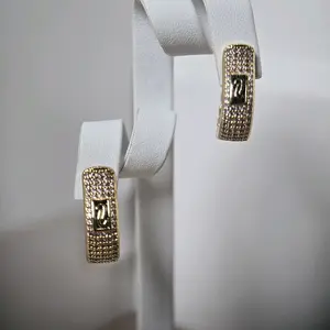 monaco  earrings  14k gold plated for woment