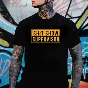 Sh*t Show Supervisor Shirt, Hoodie, Sweatshirt – Funny Mechanic & Construction Workwear Gift for Husband, Dad, Coworker, Blue Collar Supervisor