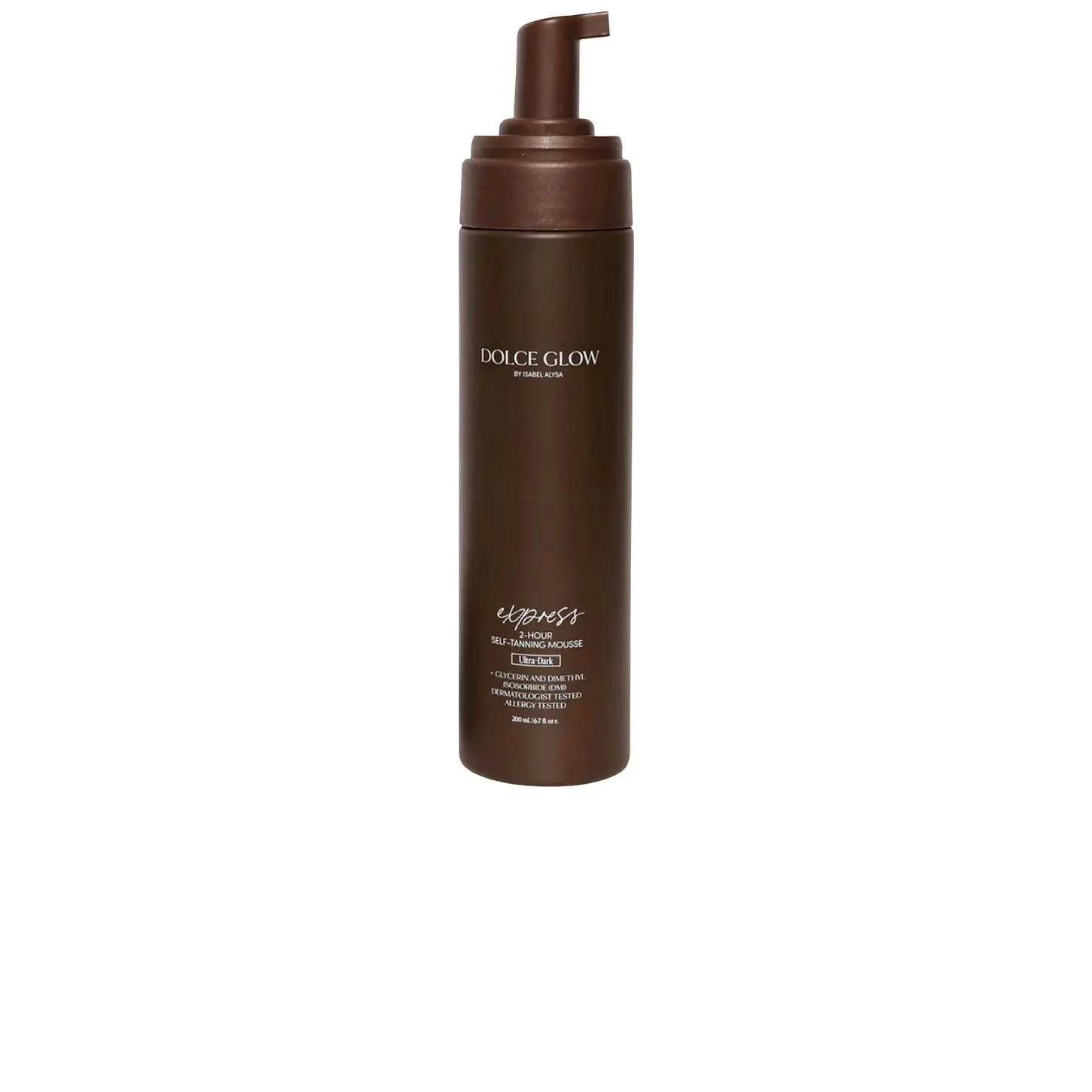 Dolce Glow Express Self-Tanning Mousse Ultra Dark in Dark Brown