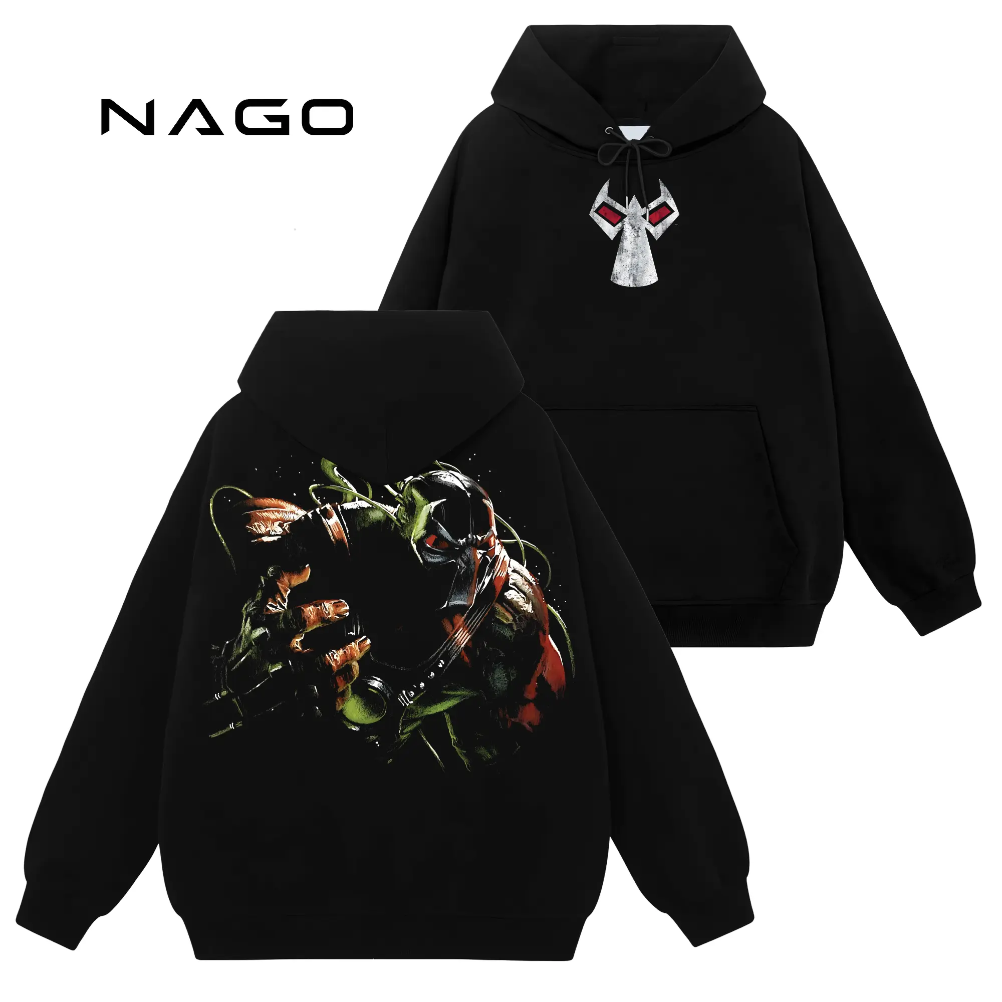 [Nago Shop] Limited Bane Gotham Grime #580 Unisex Cotton TShirt Sweatshirt Hoodie Top, Retro 90s Y2K Graphic Seamless Basic Casual Everyday Streetwear Tops, Gift For Comics