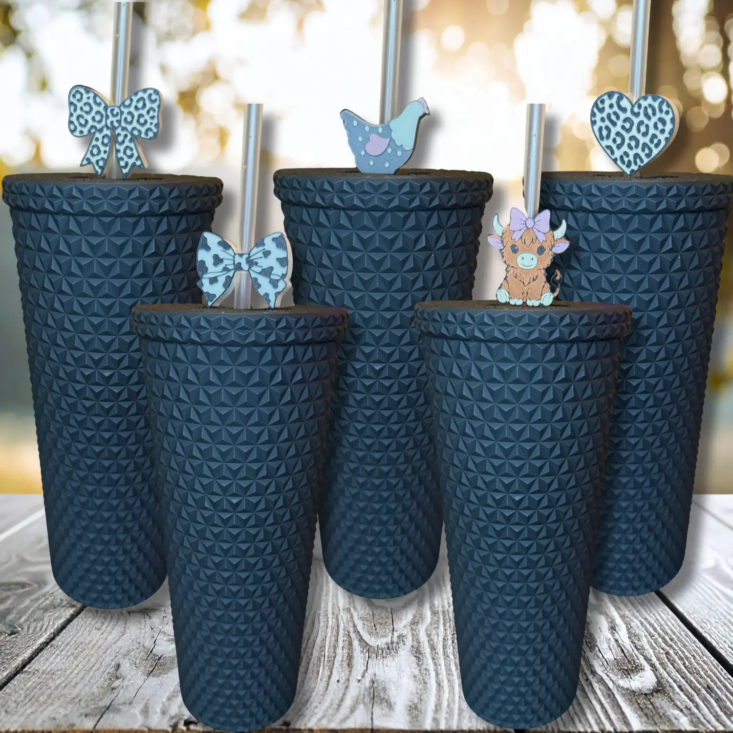 Cute Animal Straw Toppers