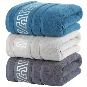 ITECHJOY 3pcs Towel, 3 Colors | Soft Luxury Bathroom Towel | Absorbent Quick Dry Microfiber Towels for Adults | Decorative Large Thick Hand Towels for Spa, Gym, Home | Lightweight Towels