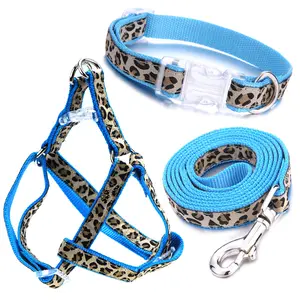 Mile High Life Dog Collar, Harness and Leash | Leopard Design | Perfect Accessory for Walking Your Dog